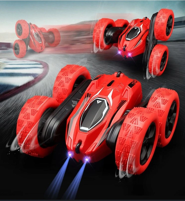 click4TOYS AUTO TWISTER RC AUTOMOBILIS VAIKAMS + NUOTOLINIO PULTAS 2.4 LED ACROBAT