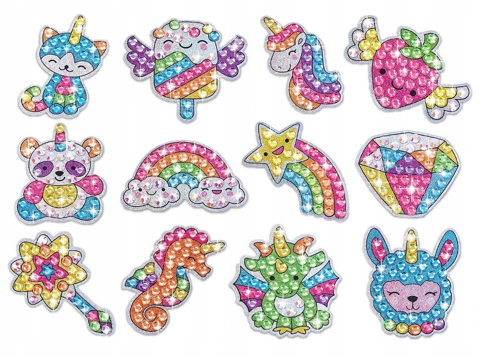 Click4Toys DEIMANTINIS SIUVINĖJIMAS VAIKAMS KŪRYBINĖ MOZAIKA + DEIMANTINĖ DAŽYMO RINKINYS