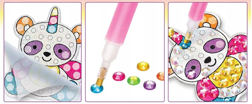 Click4Toys DEIMANTINIS SIUVINĖJIMAS VAIKAMS KŪRYBINĖ MOZAIKA + DEIMANTINĖ DAŽYMO RINKINYS