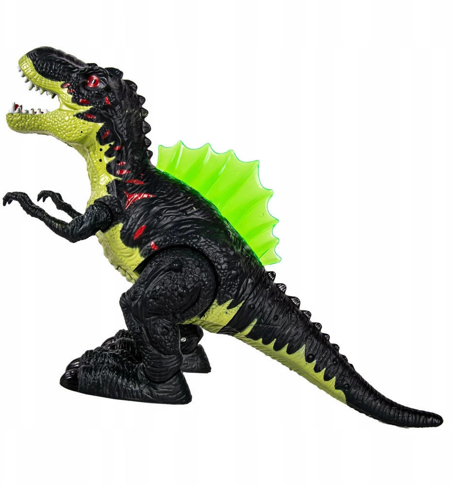 Click4Toys DIDELI T-REX DINOZAURŲ PASIĖJIMAI, RAUJIMAI, ŠVIESOS, KĖPAVIMAS GARAI, VAIKŲ FIGŪRA, 20 CM