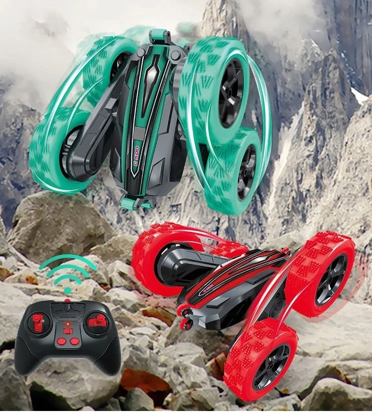 Click4Toys DVIPUŠIS TWISTER AUTOMOBILIS, VALDYMAS RANKOS GESTAIS SUKIMO LED 2,4 GHz NUOTOLINIO PULTO PULTAS