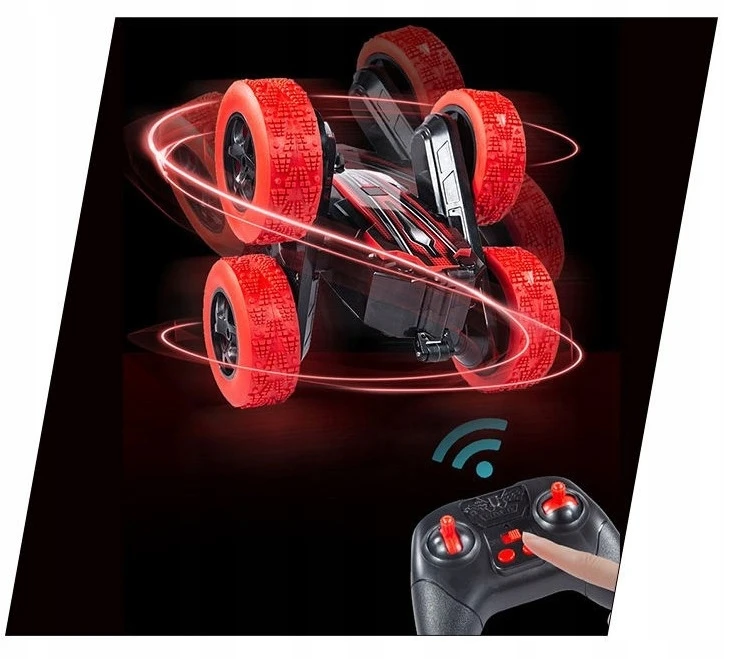 Click4Toys DVIPUŠIS TWISTER AUTOMOBILIS, VALDYMAS RANKOS GESTAIS SUKIMO LED 2,4 GHz NUOTOLINIO PULTO PULTAS