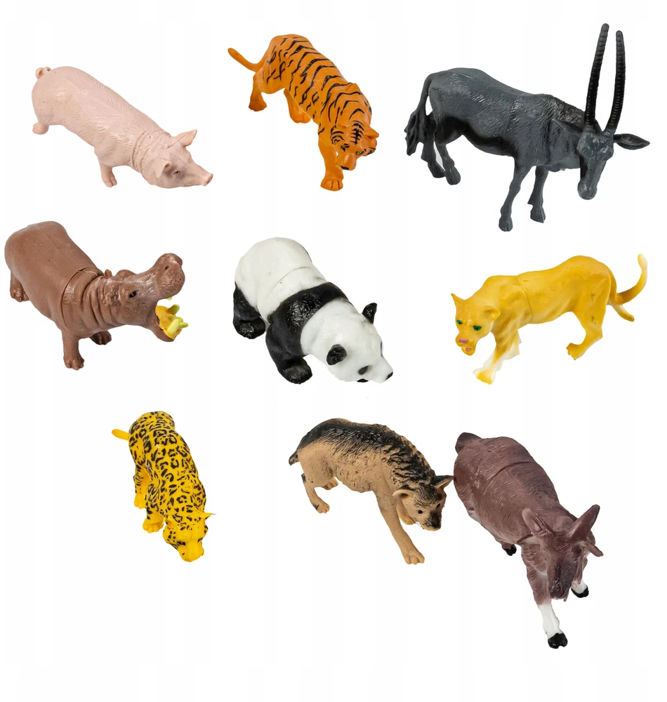 click4TOYS FIGURINOS LAUKINIAI GYVŪNAI SAFARI LAUKINIŲ zoologijos sodo GYVŪNŲ KOLEKCIJA 58 EL + BOX