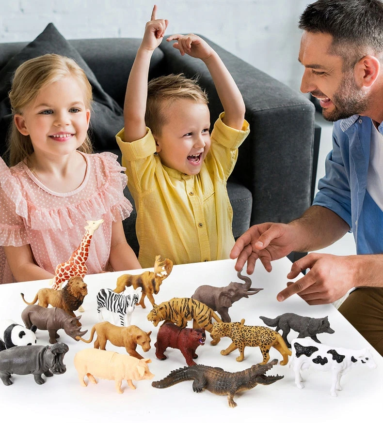 click4TOYS FIGURINOS LAUKINIAI GYVŪNAI SAFARI LAUKINIŲ zoologijos sodo GYVŪNŲ KOLEKCIJA 58 EL + BOX