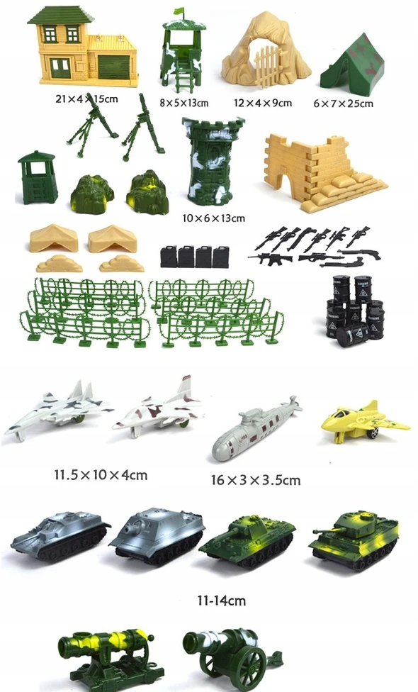 Click4Toys KARINĖS BAZĖS KARIEČIAI ARMIJOS FIGURINĖS IKI 300 EL LĖKTUVIŲ TANKŲ VAIKAMS