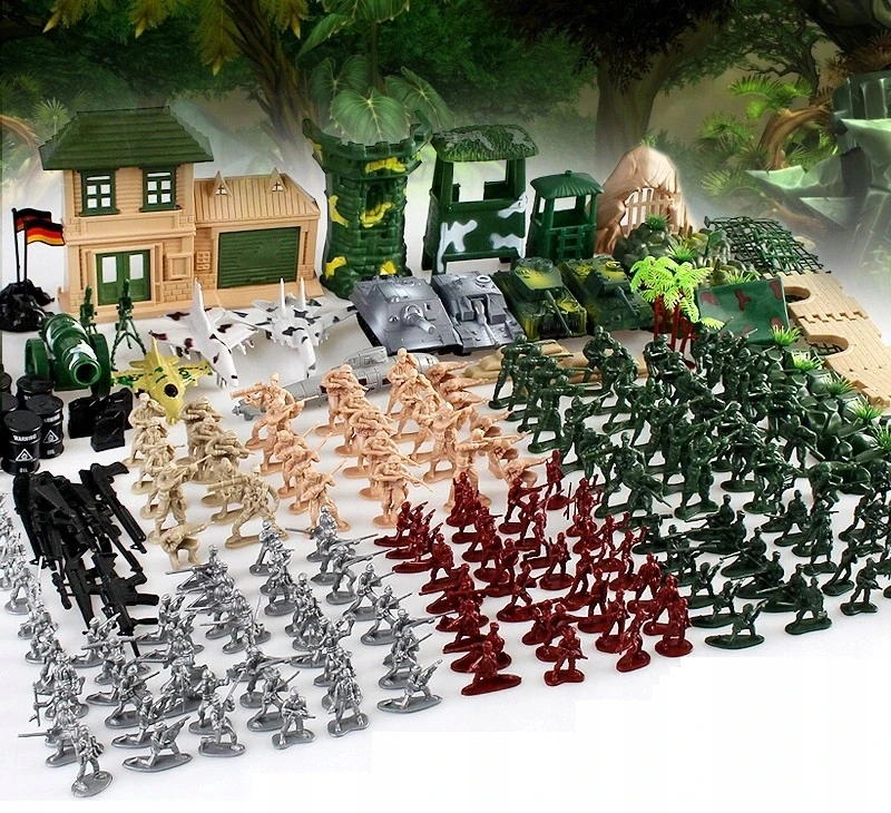 Click4Toys KARINĖS BAZĖS KARIEČIAI ARMIJOS FIGURINĖS IKI 300 EL LĖKTUVIŲ TANKŲ VAIKAMS