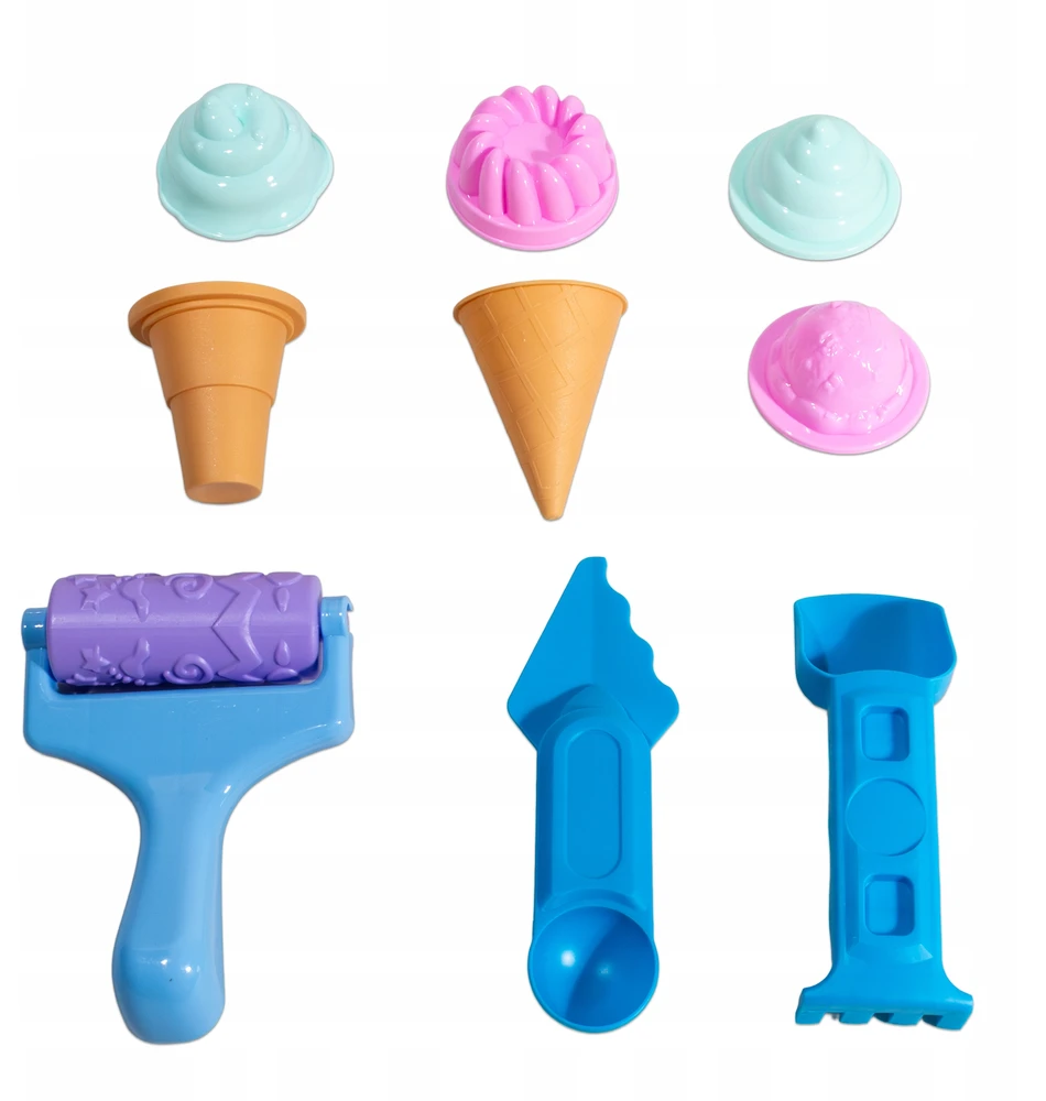 Click4Toys KINETINIS SMĖLIS VAIKŲ LEDŲ PARDUOTUVĖMS SMĖLIŲ DĖŽĖS lagaminų formelės