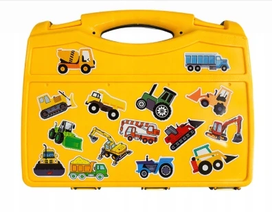 Click4Toys KINETINIS SMĖLIŲ RINKINYS MOL STATYBINĖS TRANSPORTO PRIEMONĖS XXL lagaminas + NEMOKAMAS MEGA