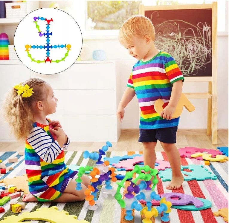Click4Toys LAIKOMOJI KONSTRUKCINIAI KLUOKLIAI SIURBUČIAI VAIKAMS GYVŪNAMS FIGURĖLIAI 36E