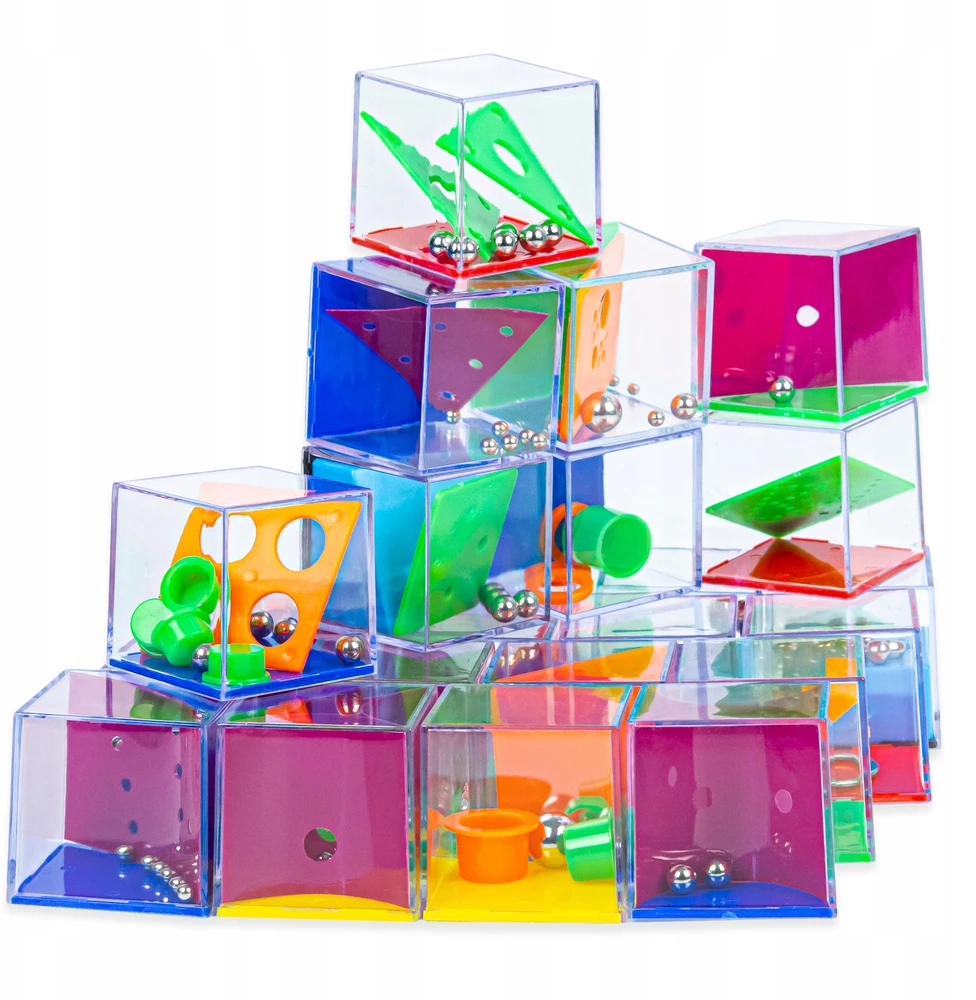 Click4Toys LOGIKOS IR ĮGŪDŽIŲ KUBAI DĖLŪNĖS LIRINTAI DIDELIS DĖLĖS RINKINYS KITI 24