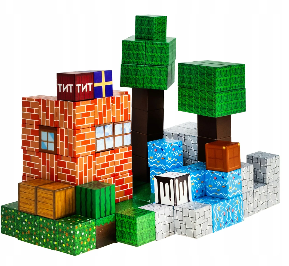 Click4Toys Magnetinės plytos 3D pasaulis AIG, 108 dalys