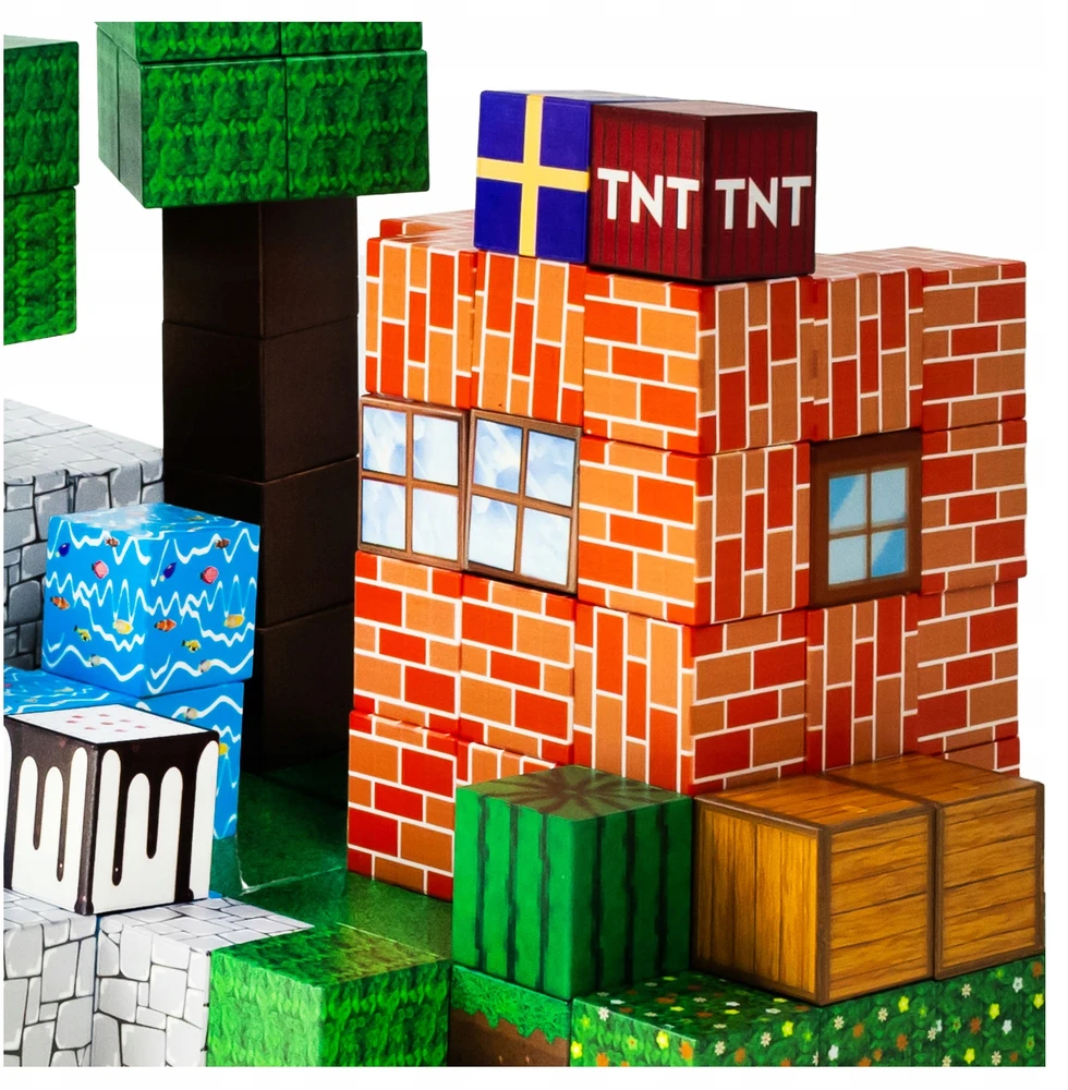 Click4Toys Magnetinės plytos 3D pasaulis AIG, 108 dalys