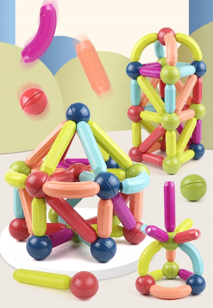 click4TOYS MAGNETINIAI BLOKAI MAGNETINĖS LAIDOS Išsilavinimas 120 EL