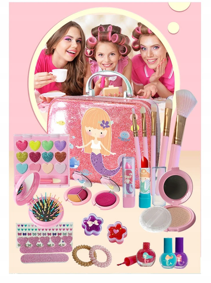 click4TOYS MAKIAŽO RINKINYS MERMAID BOX MAKE UP XXL KOSMETIKA