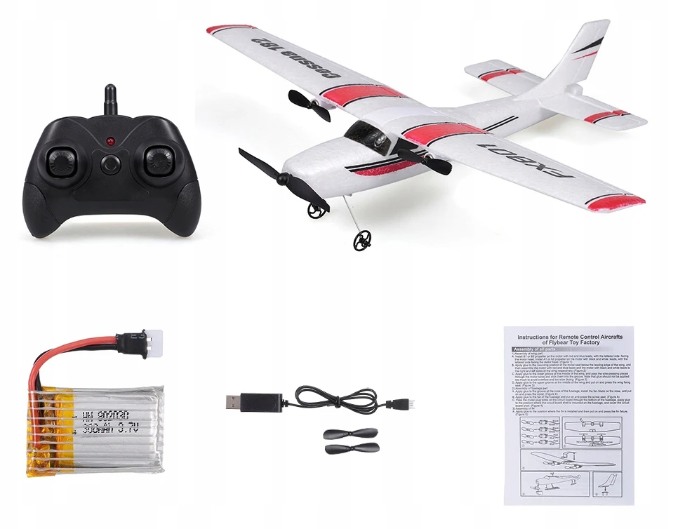 Click4Toys NUOTOLINIO PULTO VALDOMAS LĖKŠTUVAS CESSNA 182 RC + REMOTE