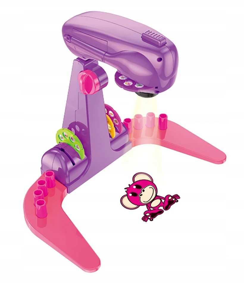 click4TOYS PROJEKTORIUS MOKYTIS PIEŠIMO SU SKAIDRĖLĖMIS VAIKAMS + ŽYMEKLIAI