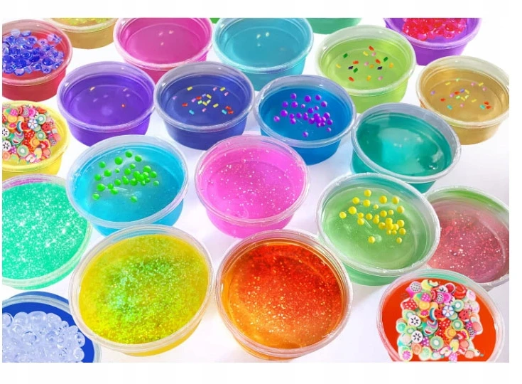 click4TOYS RINKINYS GLUTE SLIME GLUTY CAY DECORATIONS GLITER DIDŽIUS RINKINYS