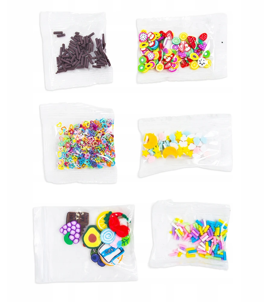 Click4Toys SLIME CAY VAIKAMS LEDAI CUBBIES PLASTIKOS MASĖS JUTIKLĖS + DEKORACIJOS