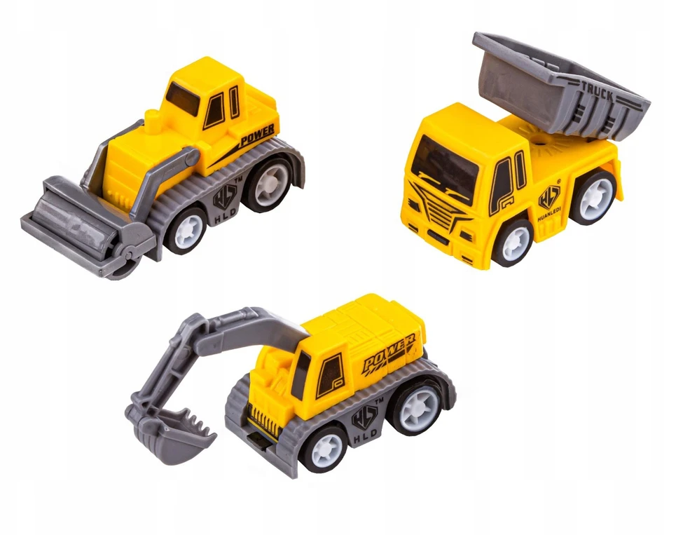 click4TOYS STATYBOS AIKŠTELĖ AUTOMOBILIŲ LENKTYNŲ TRASAS STATYBINĖS TRANSPORTO PRIEMONĖS EKSKAVATORIUS AUTO 255EL.