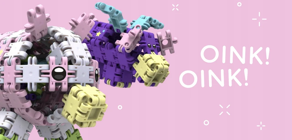 Clics toys Statybiniai kaladėlės „Nano Clics“ – „Fantasy Builders“ – 250 elementų (NC005)