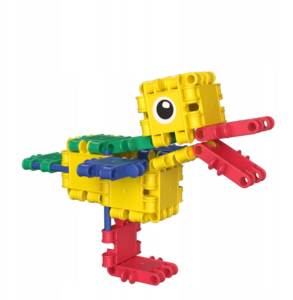 Clics toys KONSTRUKCINIAI KLUOKAI VAIKAMS CLICS RC001 dėžutė 5in1 69 vnt. SPAUSKITE PRADĖTI