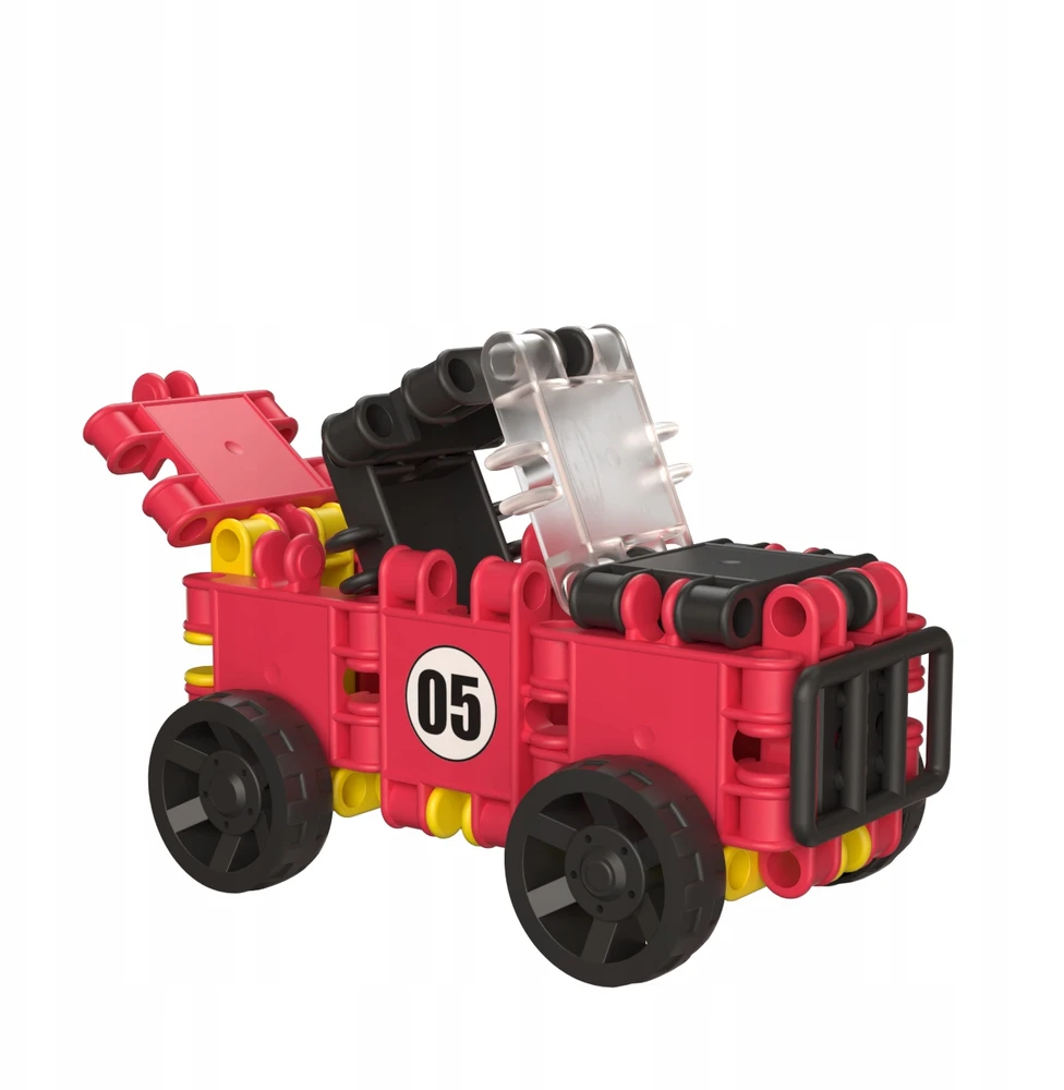 Clics toys KONSTRUKCINIAI KLUOKAI VAIKAMS CLICS RC001 dėžutė 5in1 69 vnt. SPAUSKITE PRADĖTI
