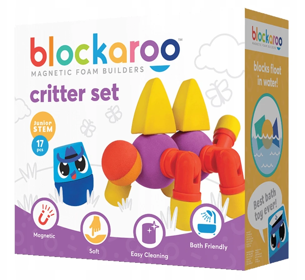 Clics toys MAGNETINIAI PUTO BLOKAI 301009 Blockaroo CRITTER VONIOS ŽAISLAI NEV
