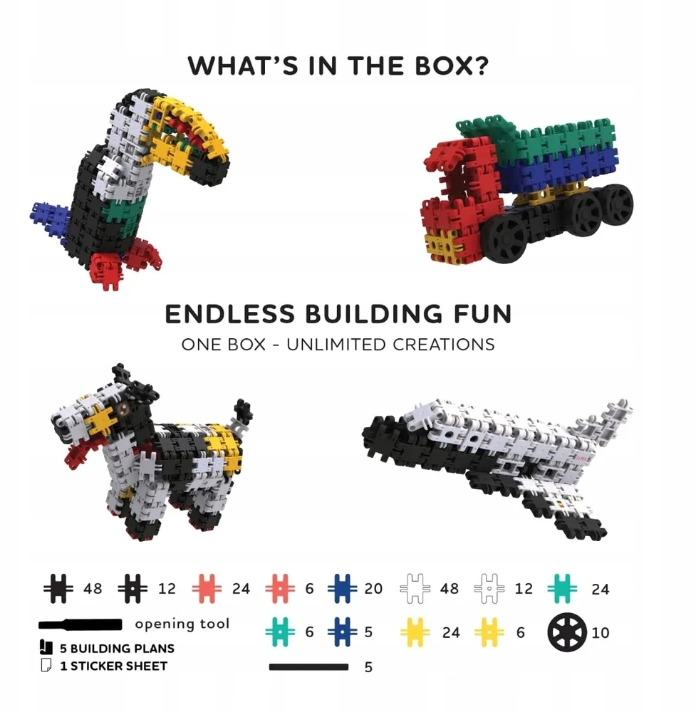 Pronice Clics toys Nano Clics 5in1 Konstrukciniai Statybiniai Blokeliai - 250 El.
