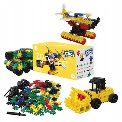 Clics toys Statybiniai kaladėlės „Nano Clics“ – Transporto konstruktoriai – 250 elementų (NC007)