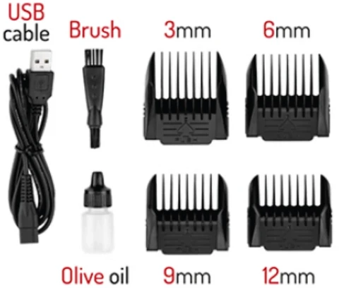 Mesko Professional Clipper, titano, LCD, IPX6, darbo laikas 180 min. Mesko MS 2843