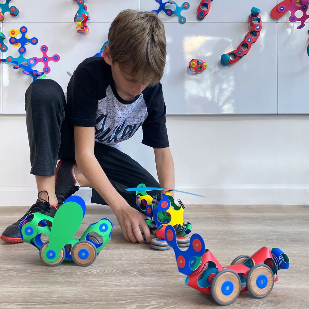 Clixo 3d magnetiniai konstravimo kaladėlės, 72 vnt.