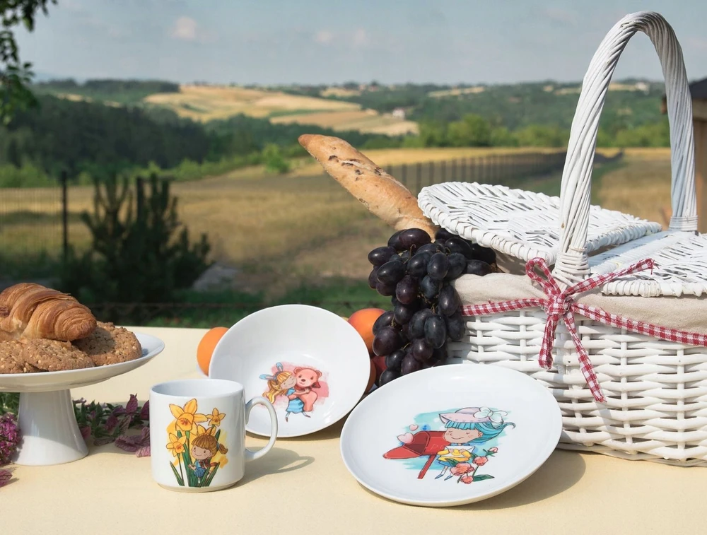 Ćmielów PORCELANO RINKINYS VAIKAMS ATELIER SUNNY W023 X 3 ELEMENTS.