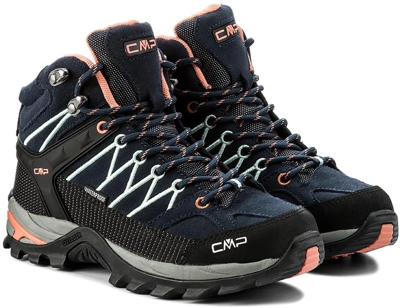 Cmp Rigel Mid moteriški trekingo batai, juodai-mėlyni, 37 dydis