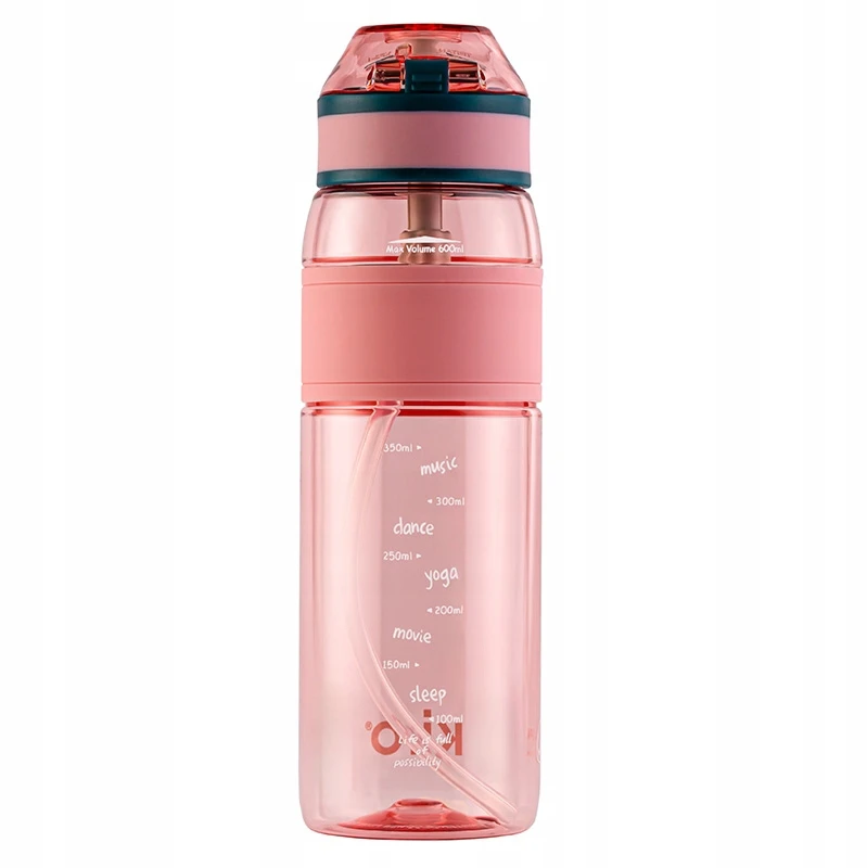 CN Gertuvė Kiro KI4106GP Tritan rožinė 600 ml