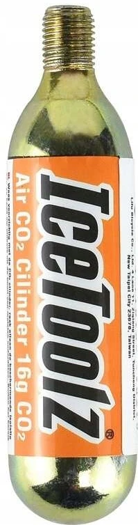 CO2 16g kasetės laisvalaikio dviračiui - ICETOOLZ - Geltona