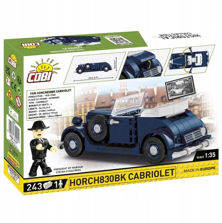 COBI 2262 blokai Horch830BK Cabriolet Car Cabriolet Auto