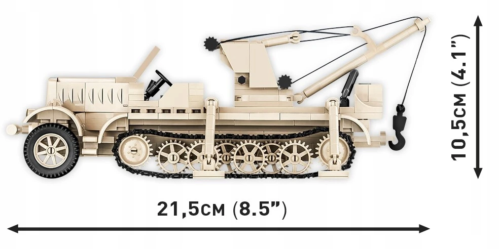 COBI 2281 vokiška transporto priemonė SD.KFZ 9/1 "FAMO