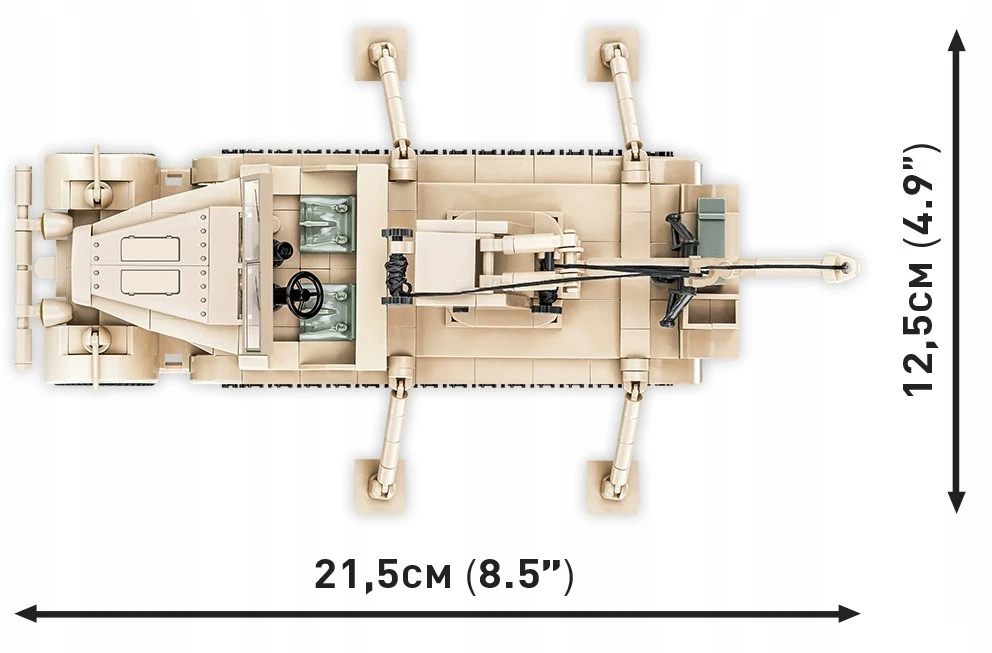 COBI 2281 vokiška transporto priemonė SD.KFZ 9/1 "FAMO