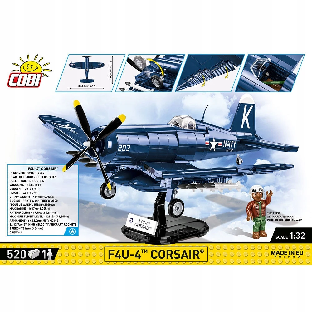 COBI - Konstruktorius F4U-4 Corsair, 1/32, 2417