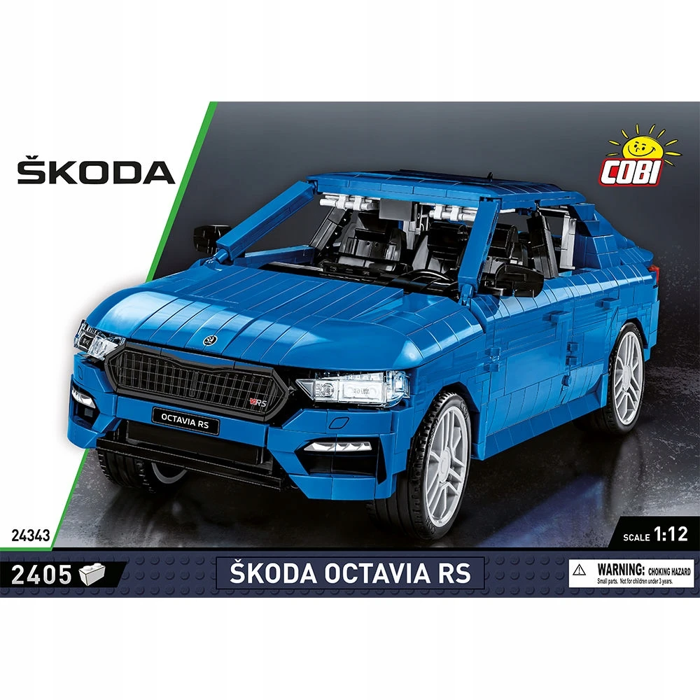 COBI-24343 AUTOMOBILIŲ MASTAS 1:12 Škoda Octavia Rs