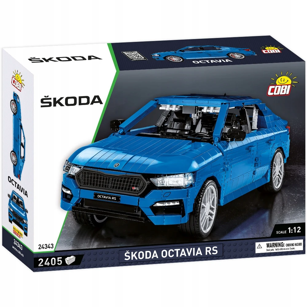 COBI-24343 AUTOMOBILIŲ MASTAS 1:12 Škoda Octavia Rs