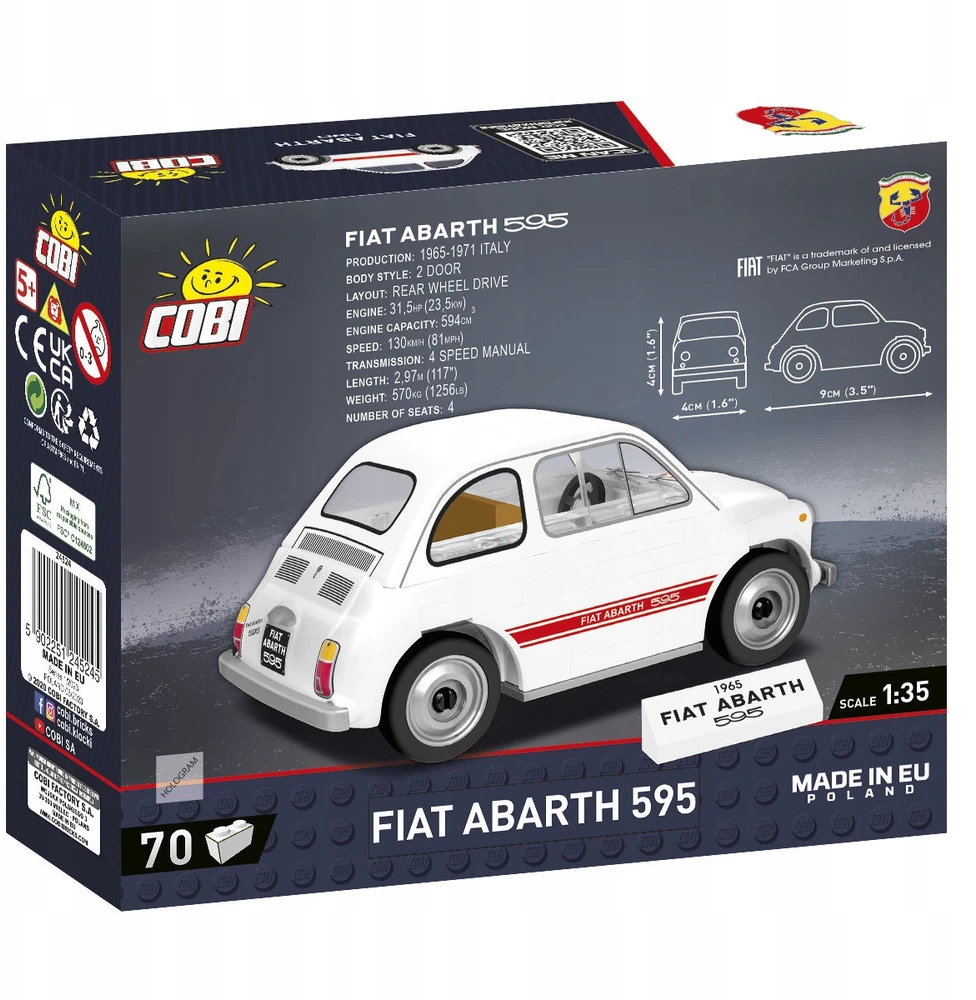 COBI-24524 blokai 1965 Fiat Abarth