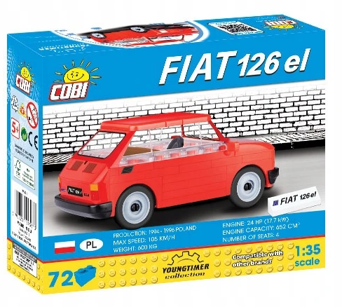Cobi 24531 Youngtimer Fiat 126p EL, 1: 35, 72 AG