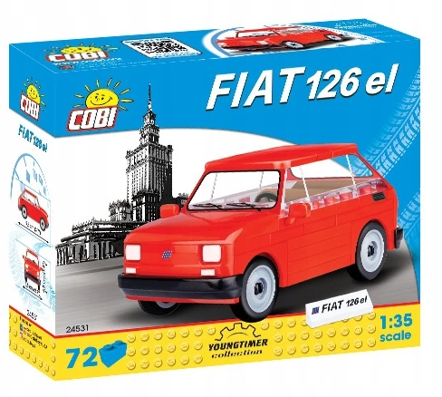 Cobi 24531 Youngtimer Fiat 126p EL, 1: 35, 72 AG