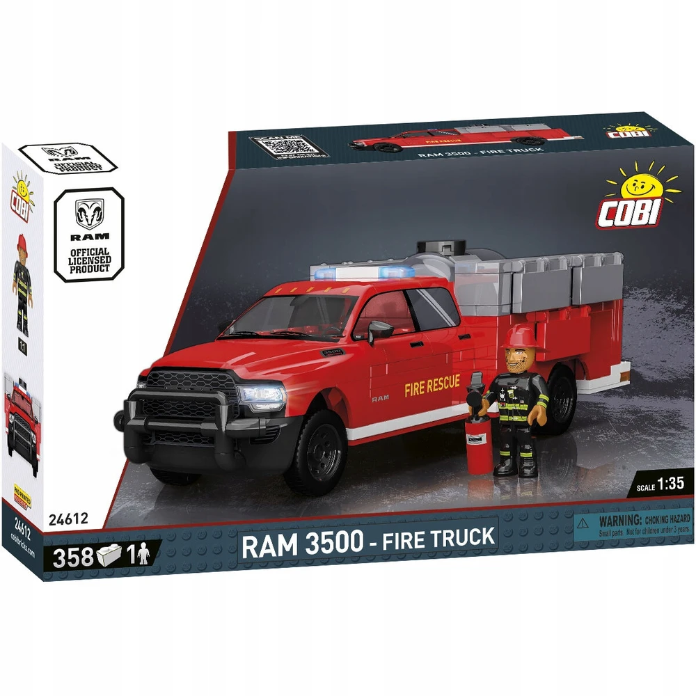 COBI-24612 RAM 3500 FIRE TRUCK 358 CLASS blokeliai.