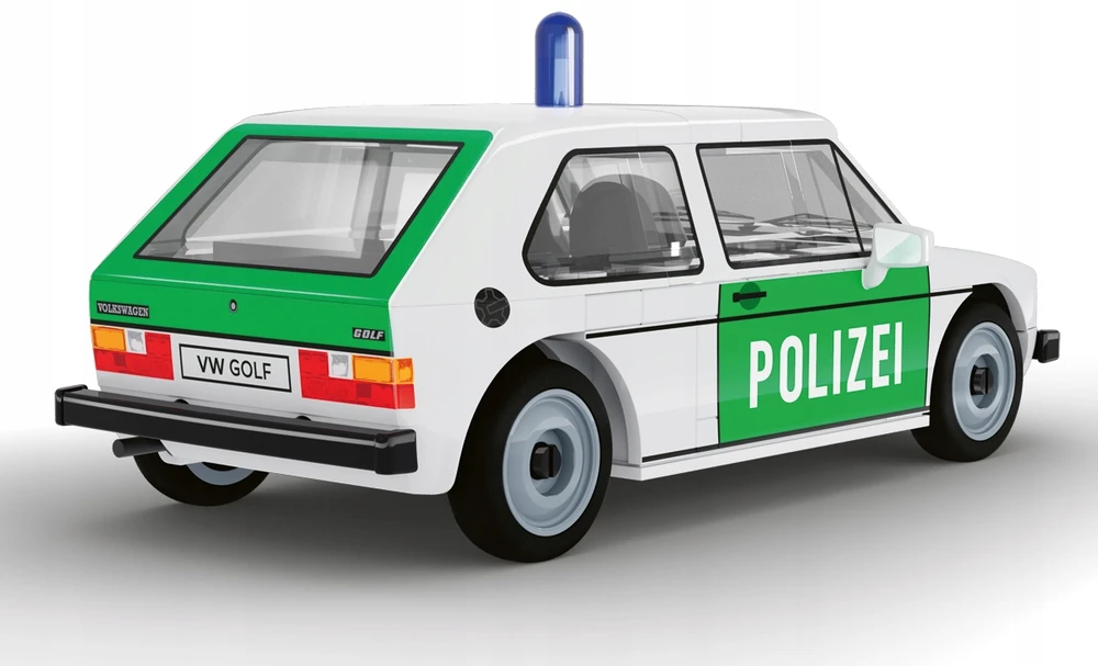 Cobi Kaladėlės Volkswagen Golf 1974 policijos modelis 1:35