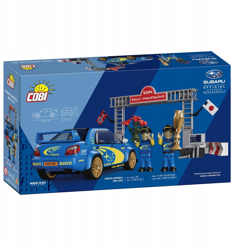 Cobi Kaladėlės Subaru Impreza WRC 2004 modelis 1:35 su figūrėlėmis