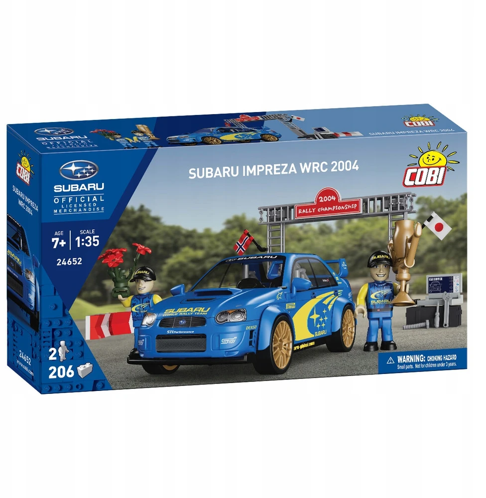 Cobi Kaladėlės Subaru Impreza WRC 2004 modelis 1:35 su figūrėlėmis