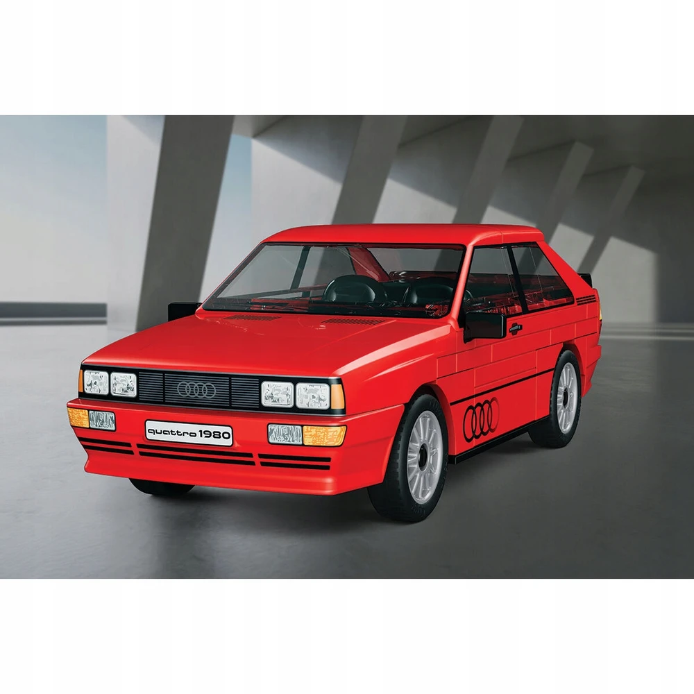 Cobi Kaladėlių rinkinys Audi Quattro 1980 raudonas 1:35