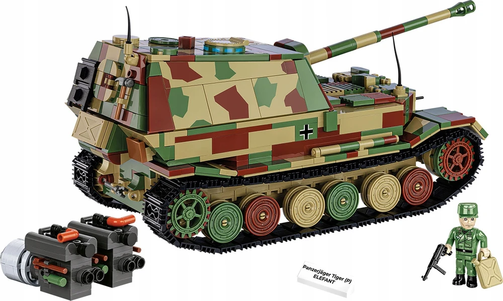 COBI 2582 BLOKAI Panzerjäger Tiger (P) Elefant Tank Cannon